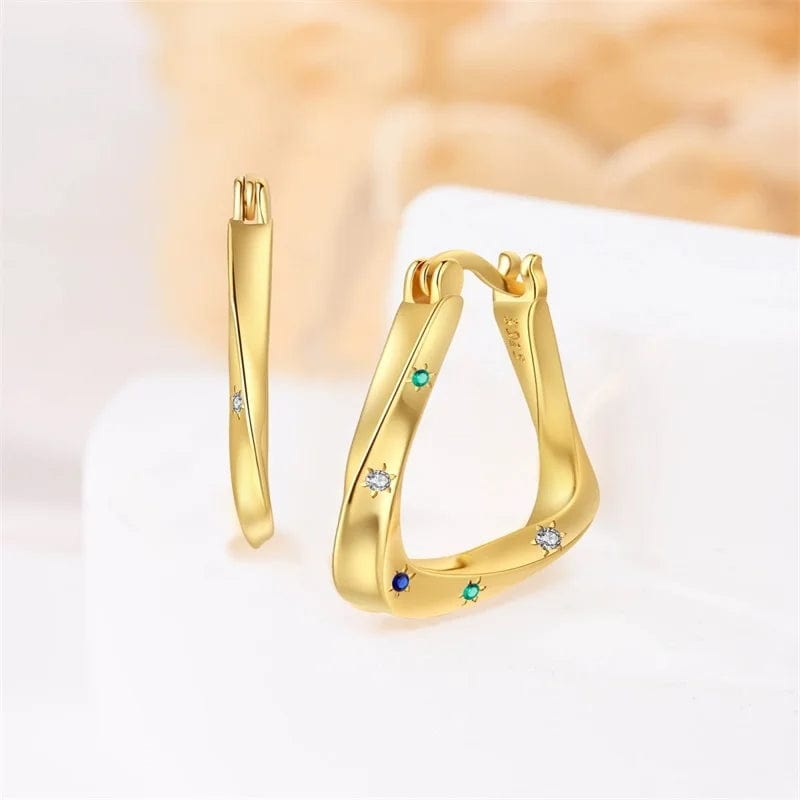 Liora Atelier Twisted Gold Hoop Earrings