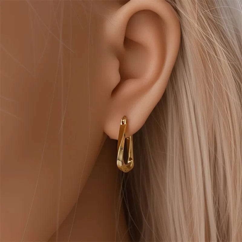 Liora Atelier Twisted Gold Hoop Earrings