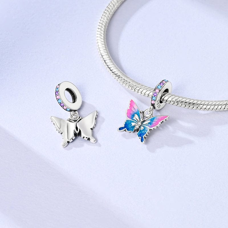 Liora Atelier Two - tone Butterfly Dangle Charm