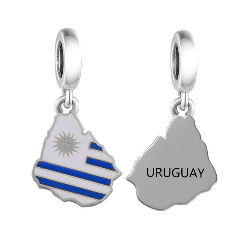 Liora Atelier Uruguay Map Dangle Charm