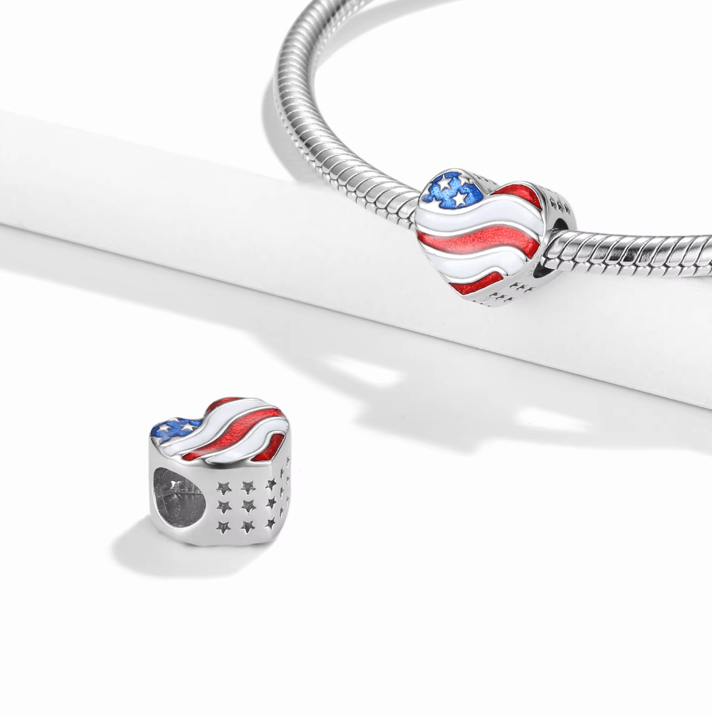 Liora Atelier USA Heart Flag Charm
