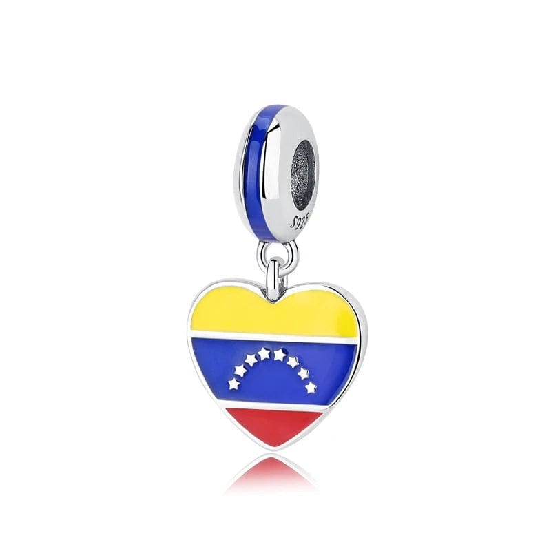 Liora Atelier Venezuela Heart Flag Dangle Charm