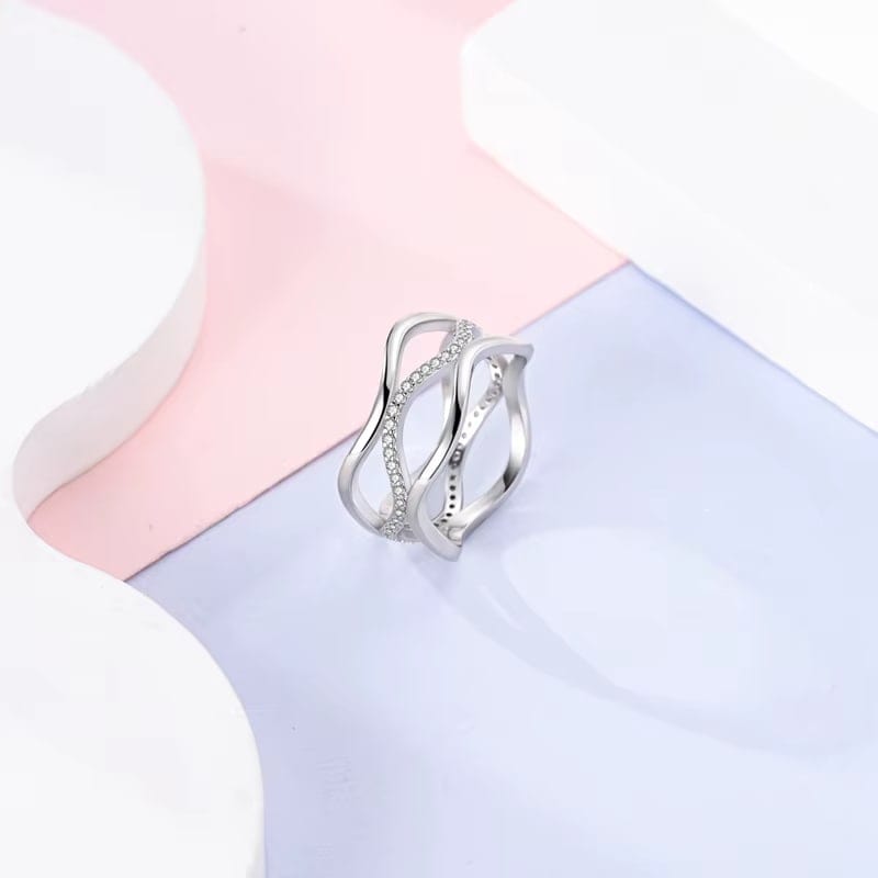 Liora Atelier Wave Shaped Silver Ring