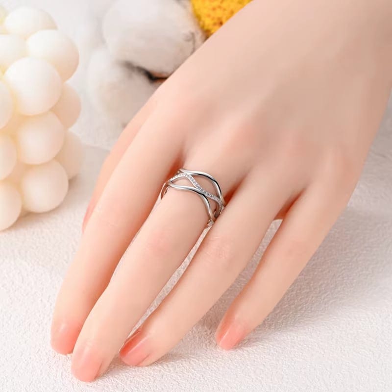 Liora Atelier Wave Shaped Silver Ring