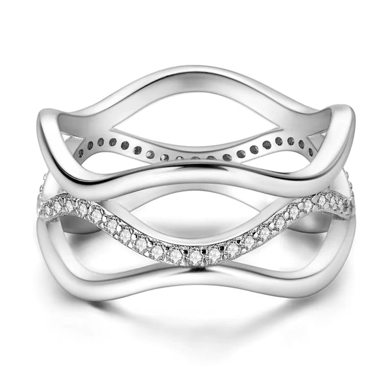 Liora Atelier Wave Shaped Silver Ring