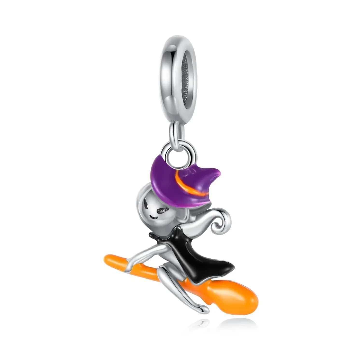 Liora Atelier Witch on Broomstick Halloween Charm