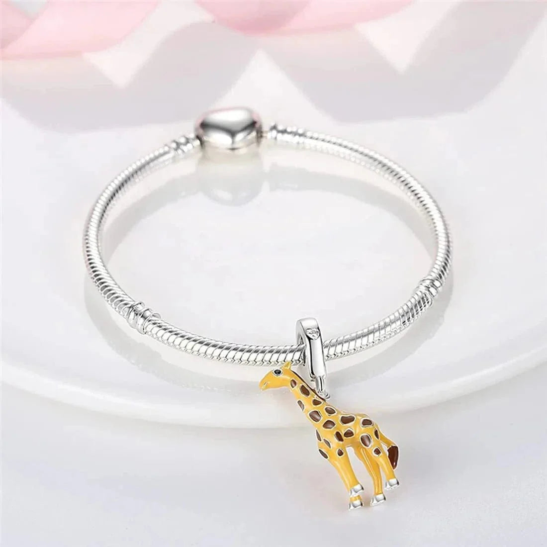 Liora Atelier Yellow Giraffe Dangle Charm