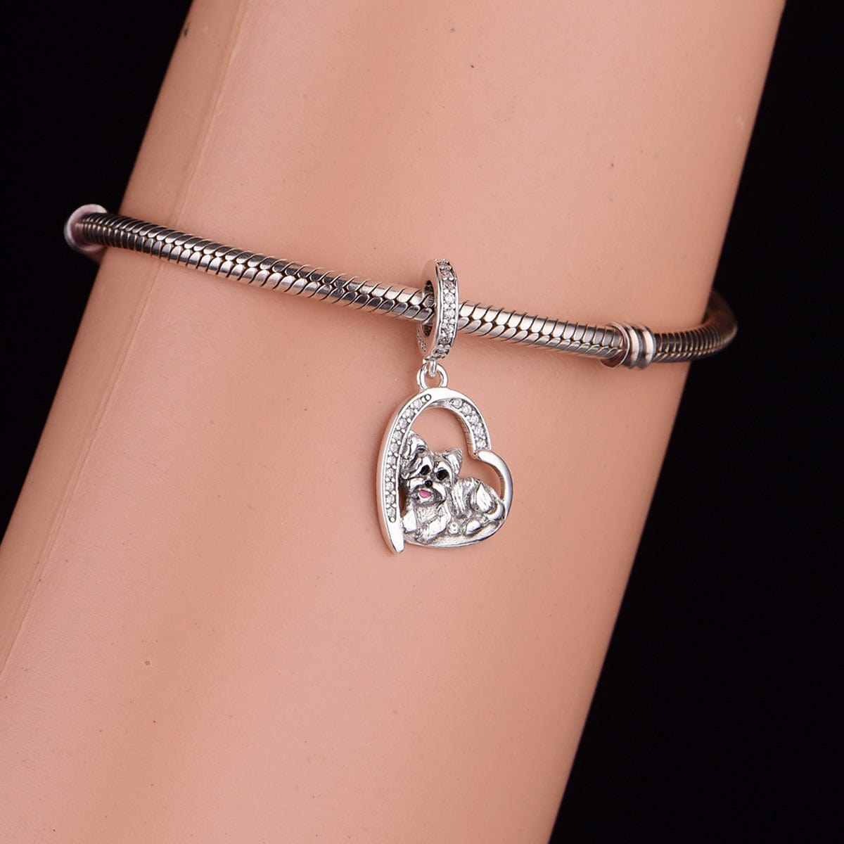 Liora Atelier Yorkie Love Heart Charm