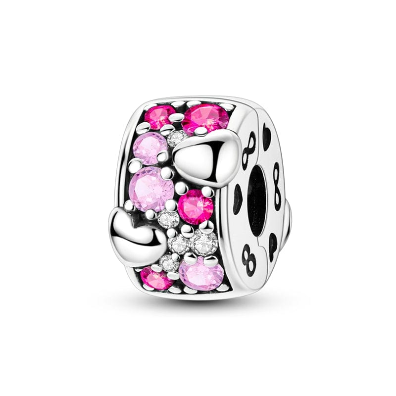 Infinite Hearts Sparkling Clip Charm