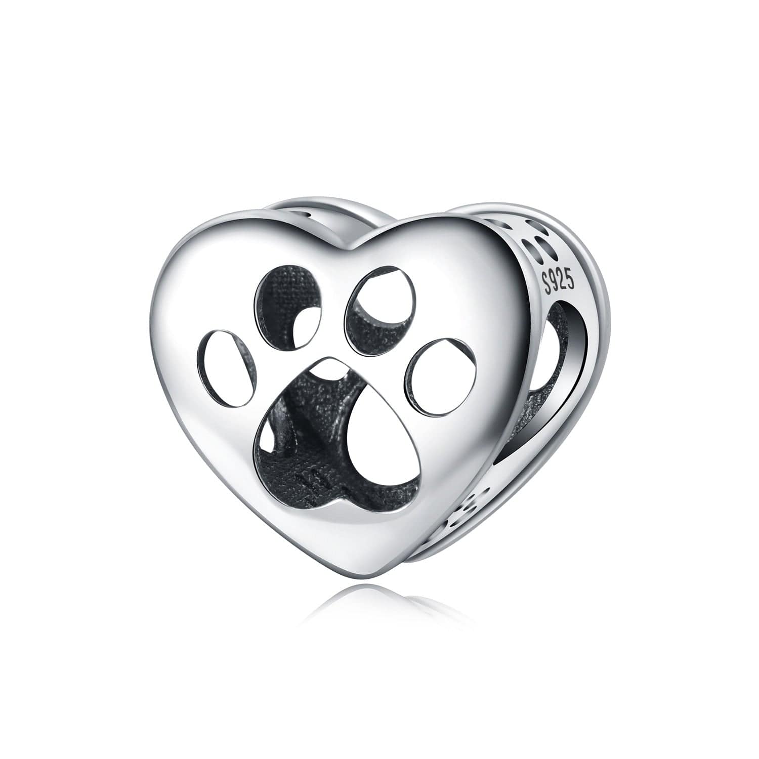 Openwork Paw Print Charm
