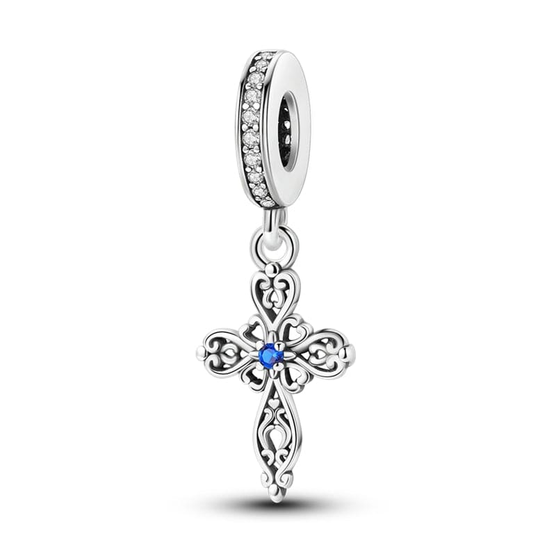 Sparkling Cross Dangle Charm