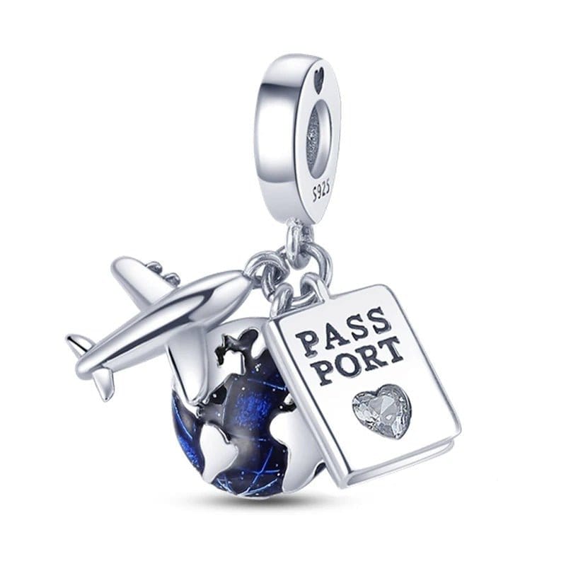 Liora Atelier Airplane Passport Travel Charm