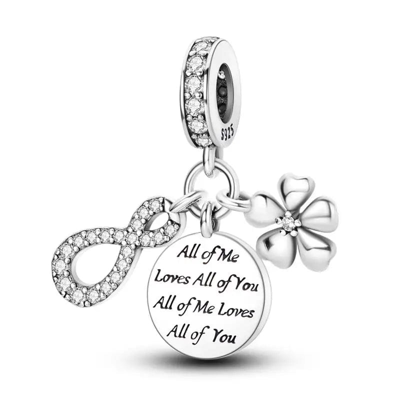 Liora Atelier All of Me Loves All of You Infinity Flower Dangle Charm