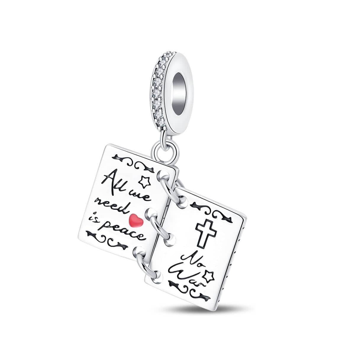 Liora Atelier All We Need is Peace Book Charm