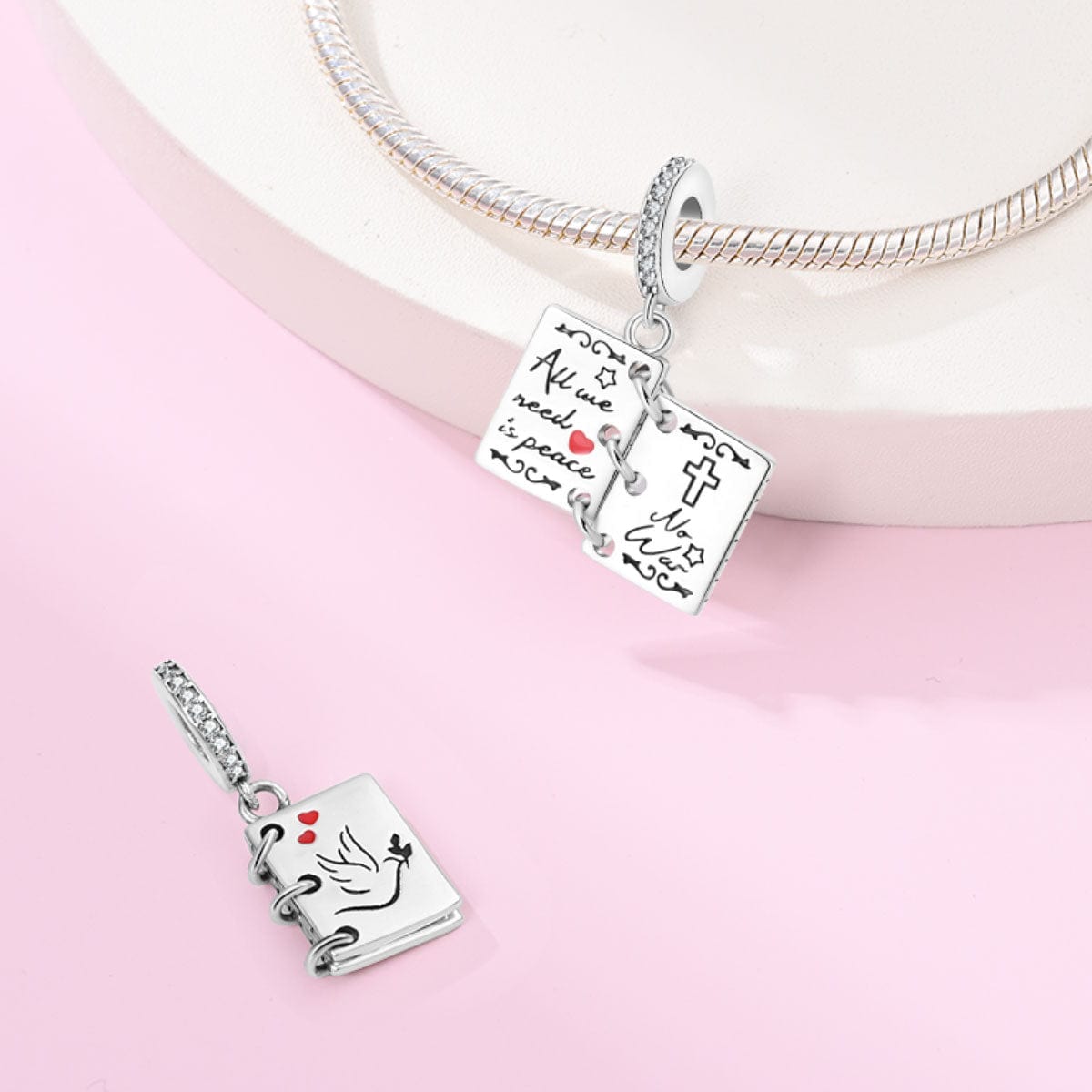 Liora Atelier All We Need is Peace Book Charm