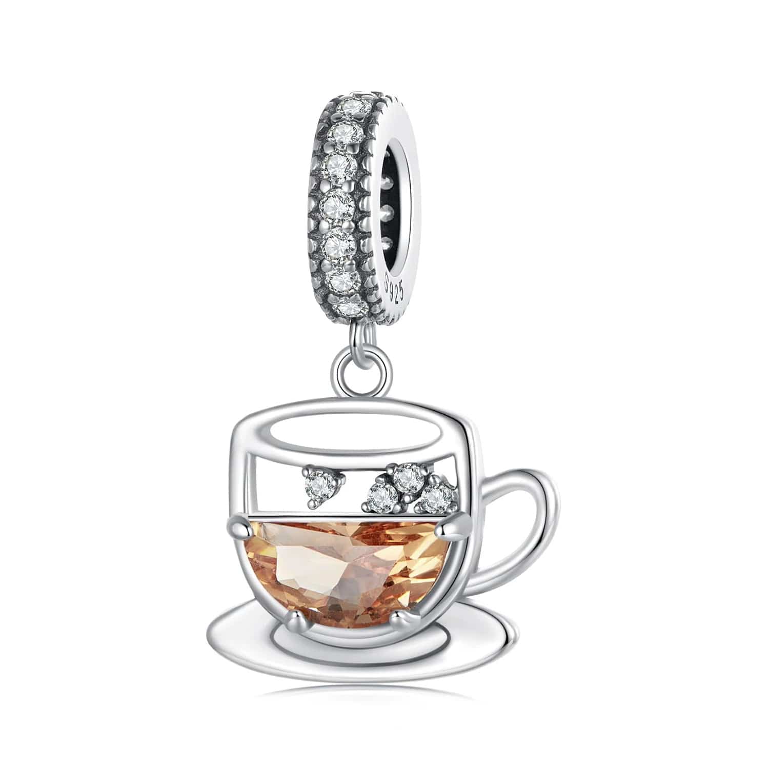 Liora Atelier Amber Coffee Cup & Saucer Dangle Charm
