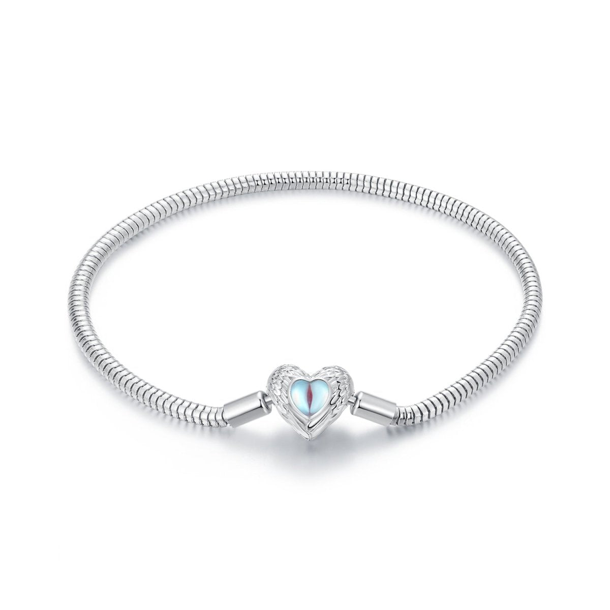 Liora Atelier Angel Wings Heart Charm Bracelet