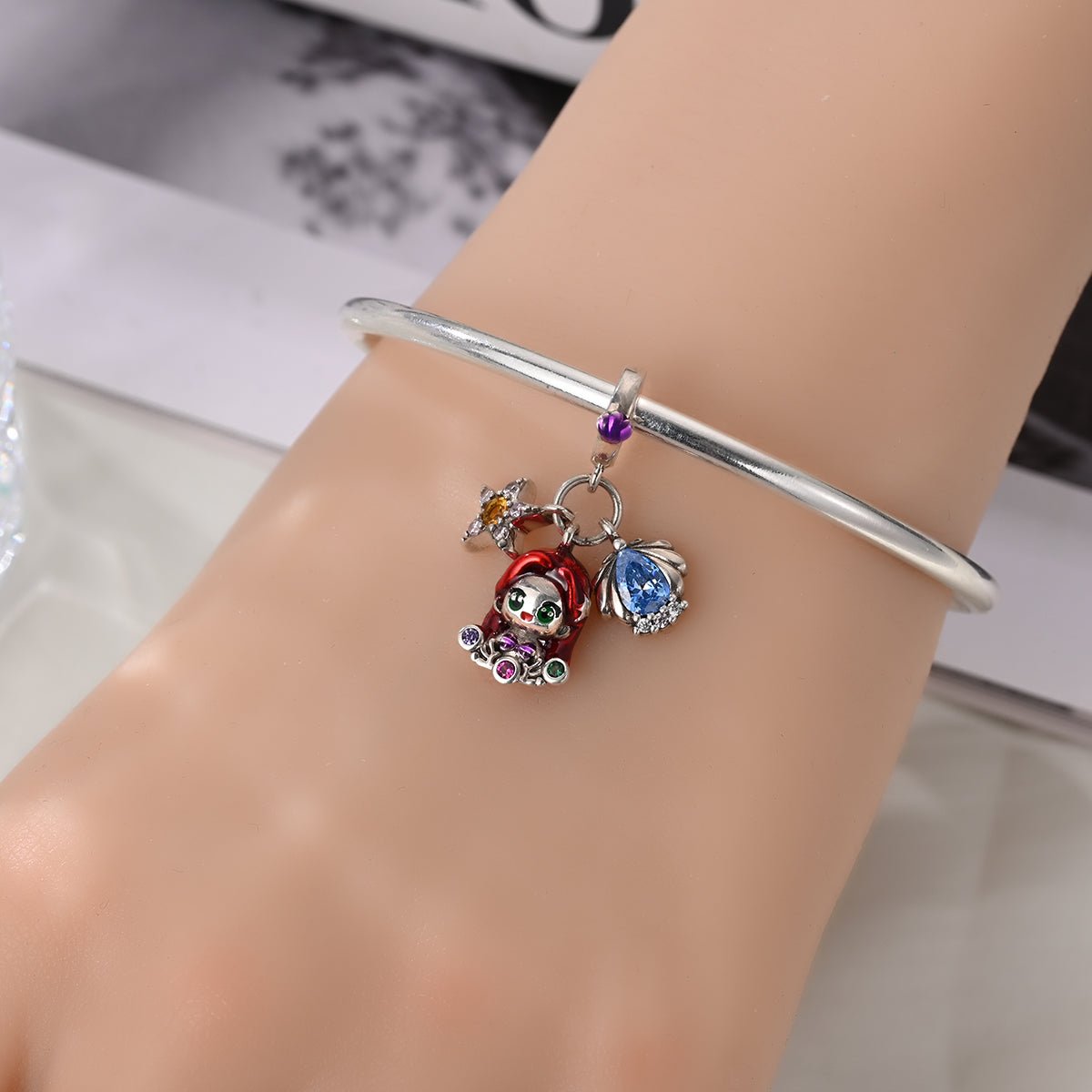Liora Atelier Ariel with Red Hair, Starfish, & Seashell Dangle Charm