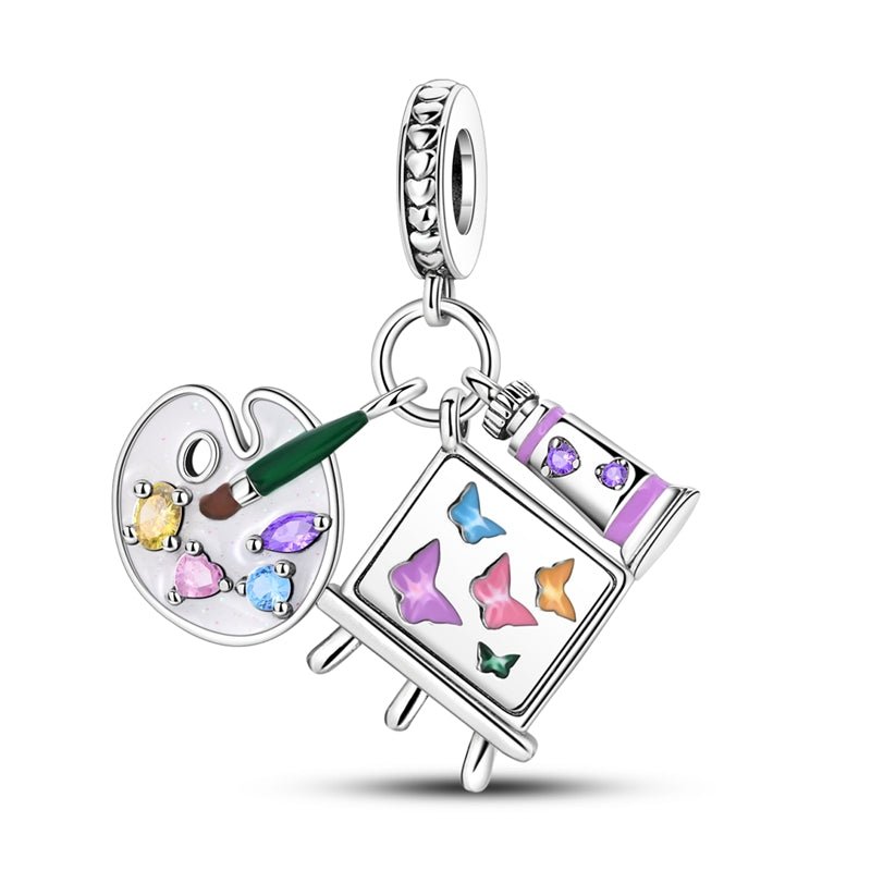 Liora Atelier Artist's Palette & Easel Dangle Charm