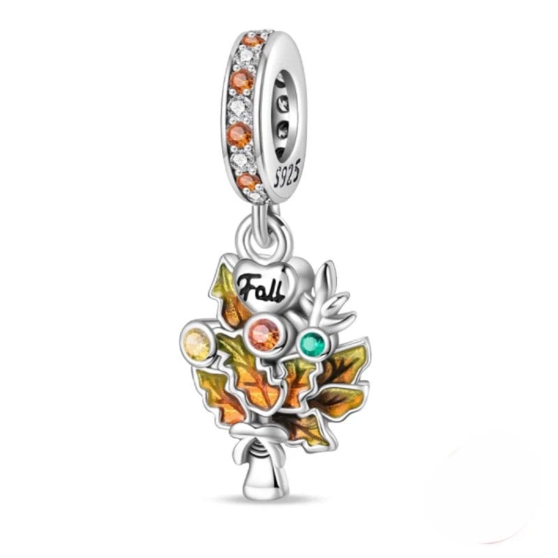 Liora Atelier Autumn Fall Maple Leaf Dangle Charm