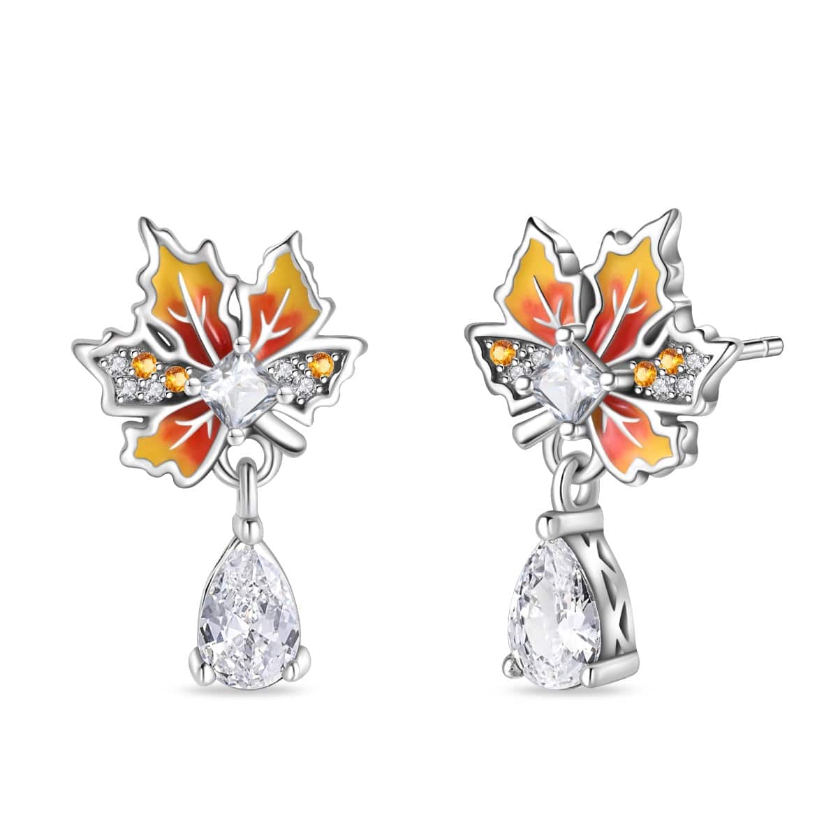 Liora Atelier Autumn Glow Maple Leaf Drop Earring