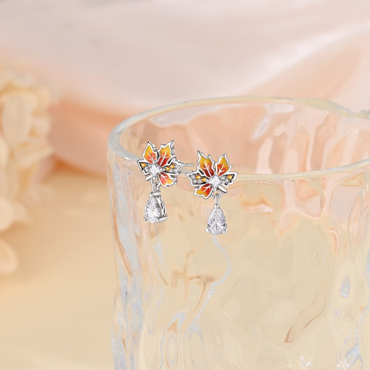 Liora Atelier Autumn Glow Maple Leaf Drop Earring
