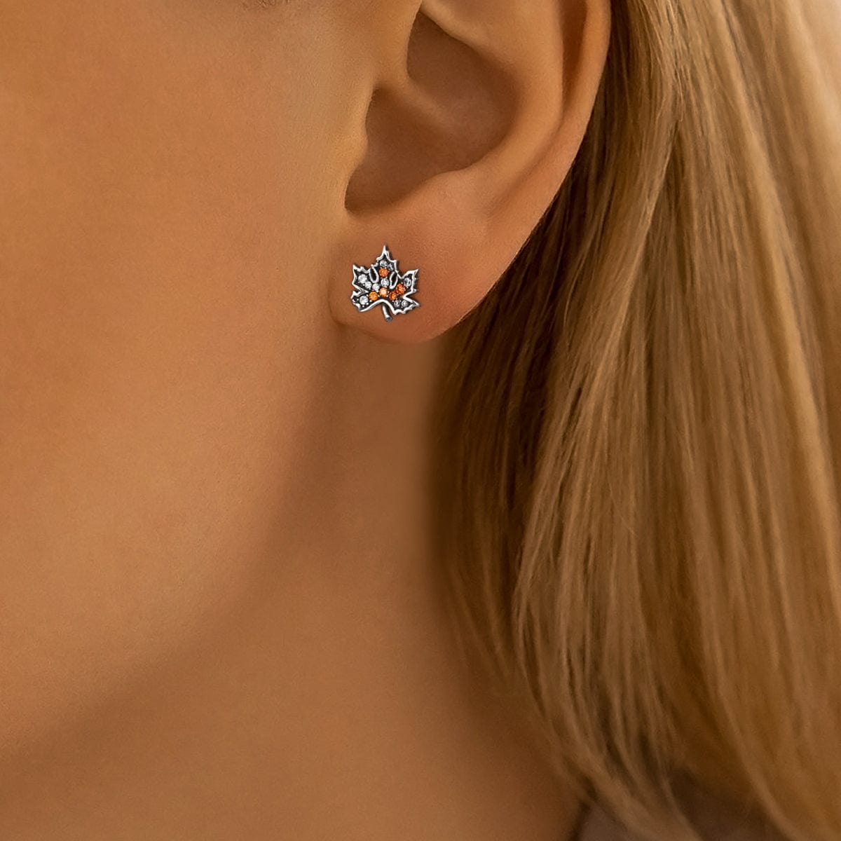 Liora Atelier Autumn Maple Cluster Stud Earrings