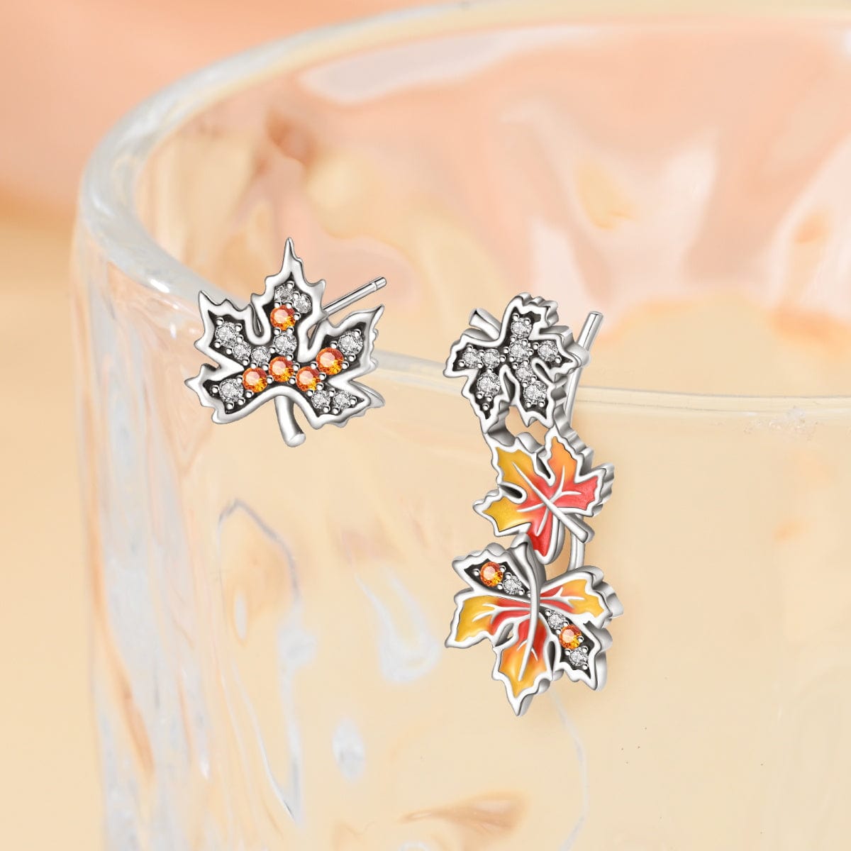 Liora Atelier Autumn Maple Cluster Stud Earrings