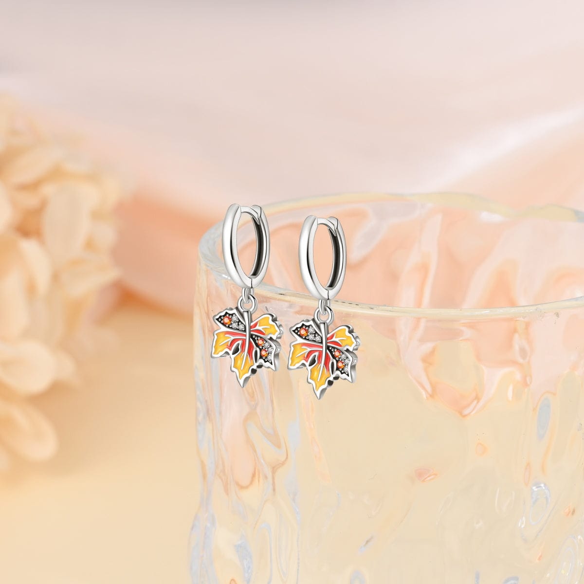 Liora Atelier Autumn Maple Leaf Drop Earrings