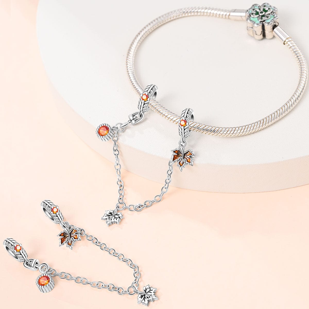 Liora Atelier Autumn Maple Leaf Safety Chain