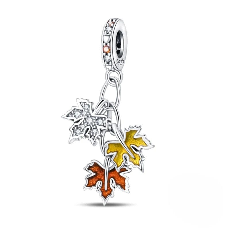 Liora Atelier Autumn Maple Leaves Dangle Charm