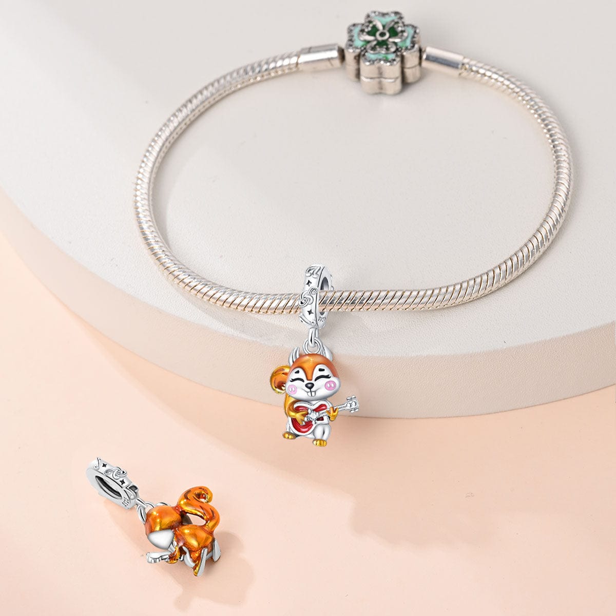 Liora Atelier Autumn Squirrel Musician Guitar Charm