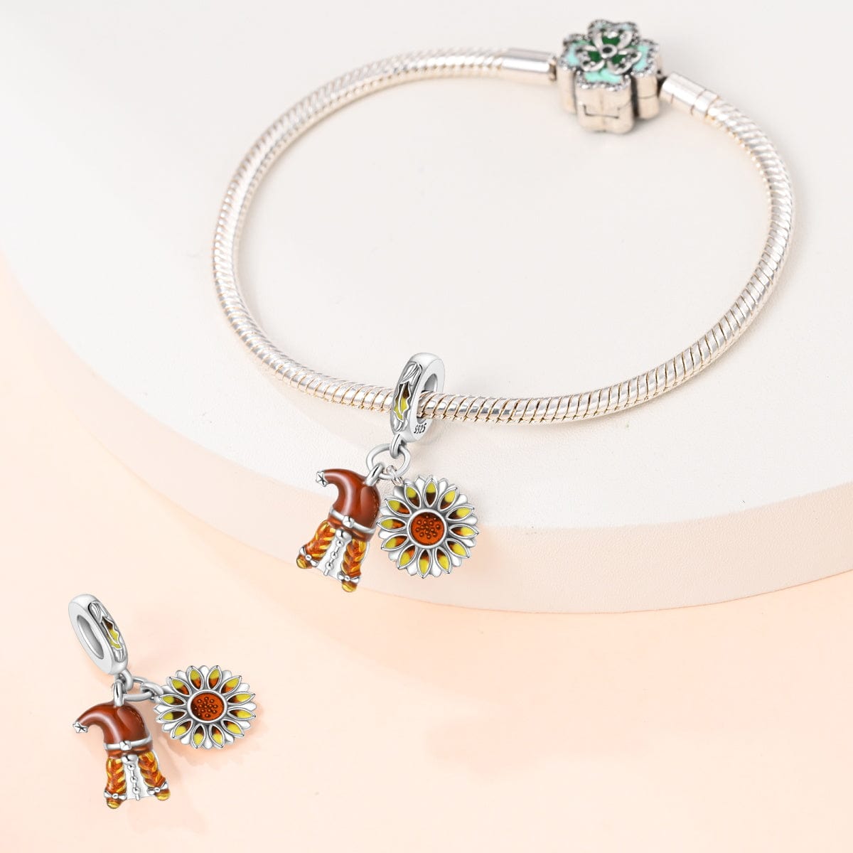 Liora Atelier Autumn Sunflower & Elf Hat Dangle Charm