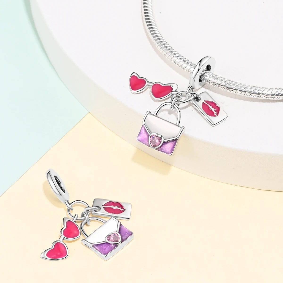 Liora Atelier Barbie Heart Glasses, Purse & Kiss Charm