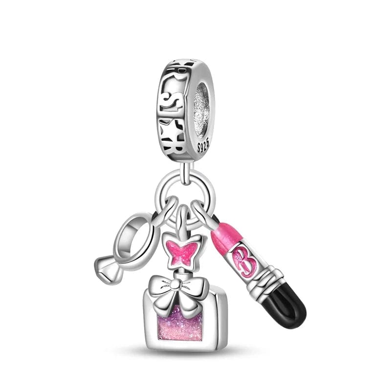 Liora Atelier Barbie Mirror, Perfume, Pink Lipstick Charm