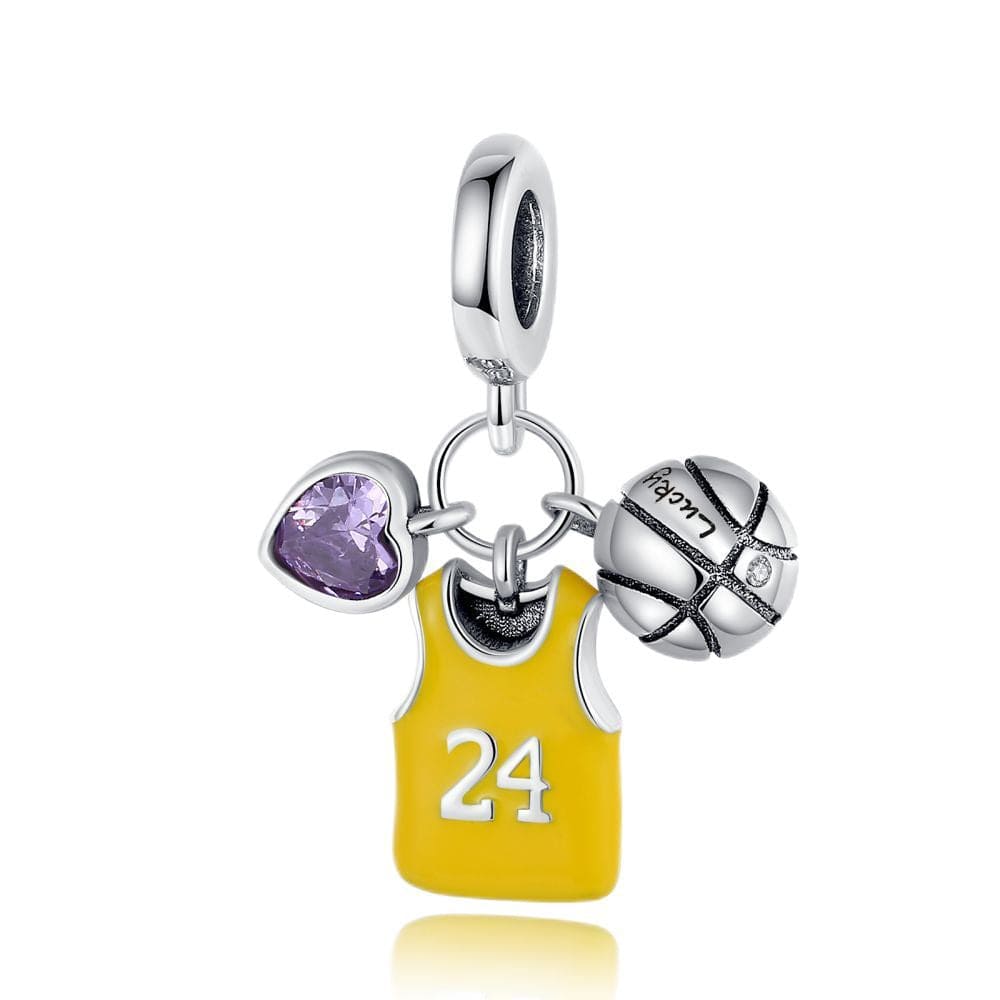 Liora Atelier Basketball Jersey Charm with Heart and Ball