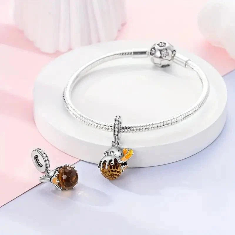 Liora Atelier Bee Hugging Honey Dangle Charm