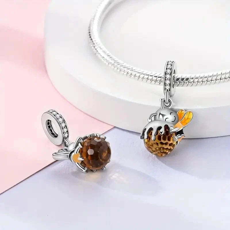 Liora Atelier Bee Hugging Honey Dangle Charm