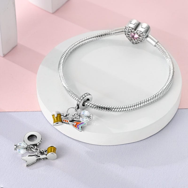 Liora Atelier Beer, Guitar & Sphere Music Party Dangle Charm