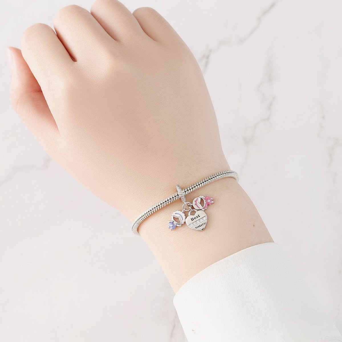 Liora Atelier Best Sisters Heart Triple Dangle Charm