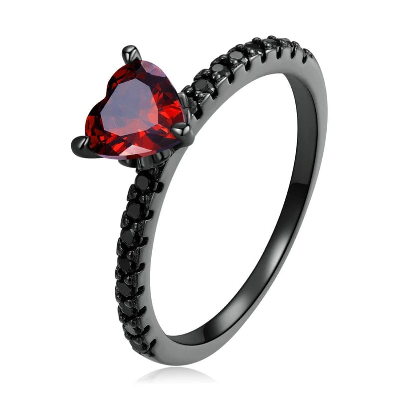 Liora Atelier Black Punk Heart Ring