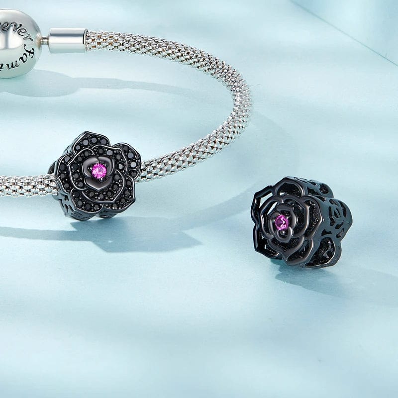 Liora Atelier Black Rose Flower Charm