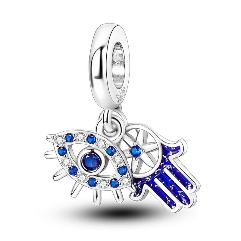 Liora AtelierBlue Eye and Hand of Fatima Charm