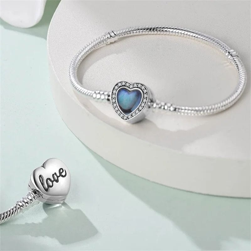 Liora Atelier Blue Heart Gemstone Clasp Bracelet