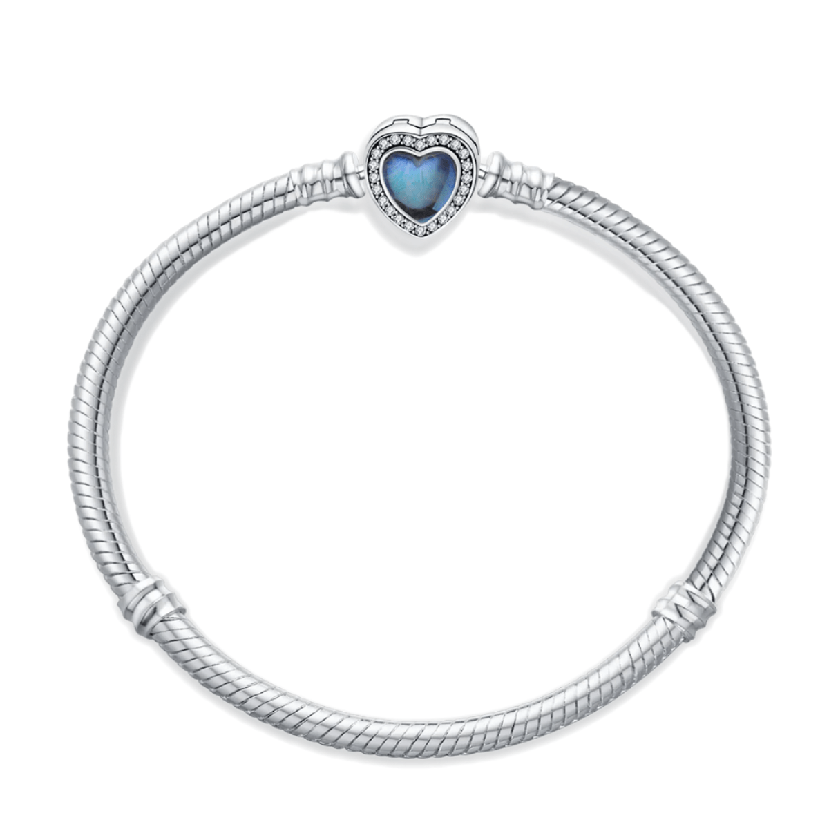 Liora Atelier Blue Heart Gemstone Clasp Bracelet