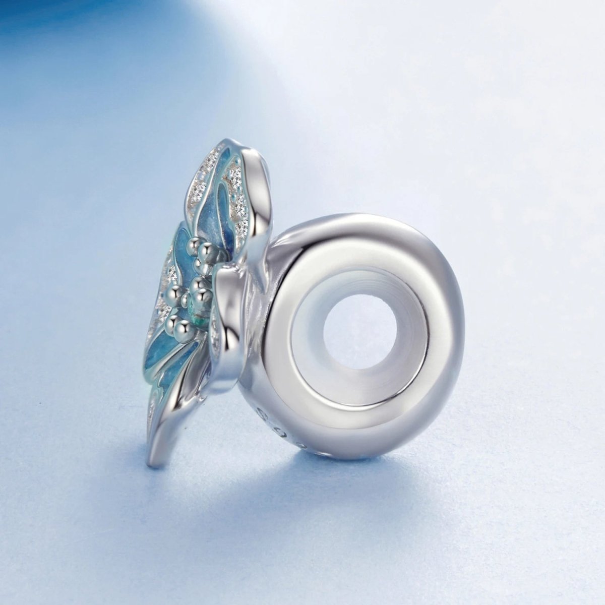 Liora Atelier Blue Pansy Flower Charm