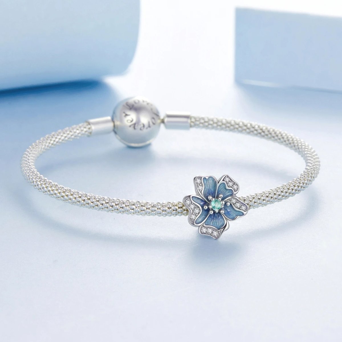 Liora Atelier Blue Pansy Flower Charm