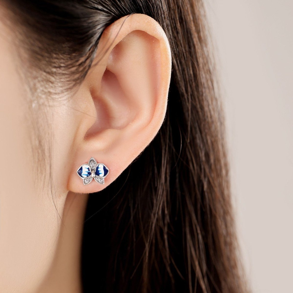 Liora Atelier Blue Radiance Butterfly Studs