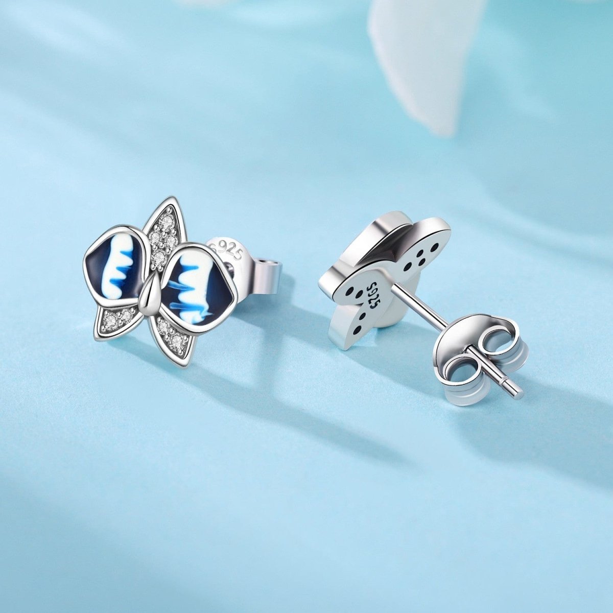 Liora Atelier Blue Radiance Butterfly Studs