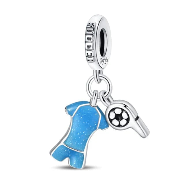 Liora Atelier Blue Soccer Jersey Dangle Charm